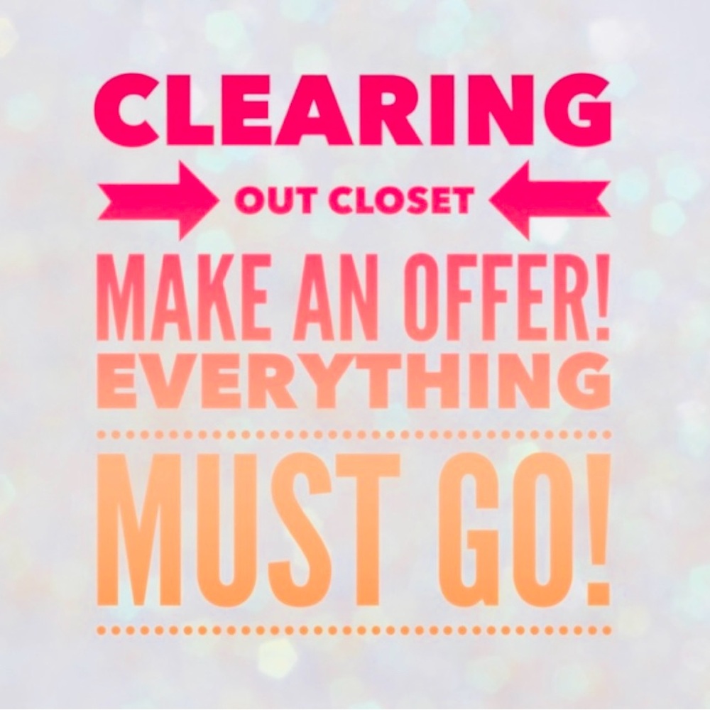 Clearance Sale Announcement